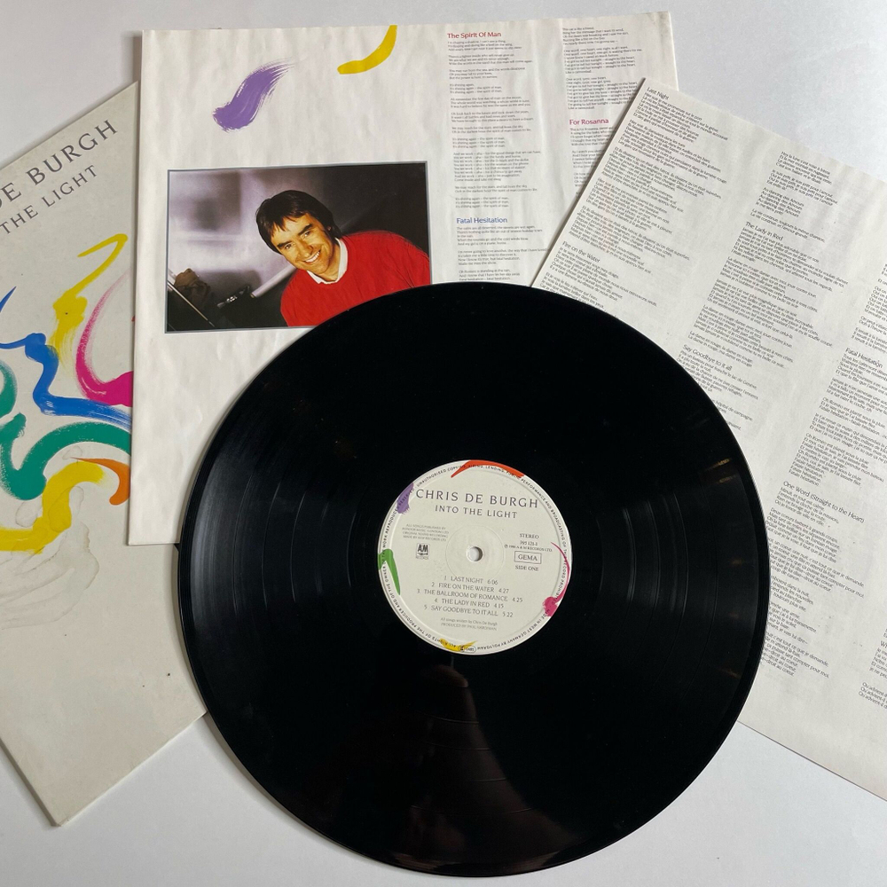 Винтажная виниловая пластинка LP Chris de Burgh Into The Light (Germany 1986) The Lady In Red