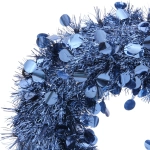 Венок декоративный TINSEL «Изящный блеск» 38 см, Сапфир