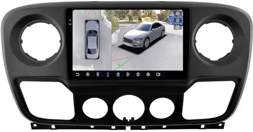 Магнитола для Renault Master 2010-2019 - FarCar BX10-360-9592F2 монитор 10.36" 2K QLED на Android 13, Быстрая, CarPlay, 4G SIM-слот, 4 камеры в комплекте