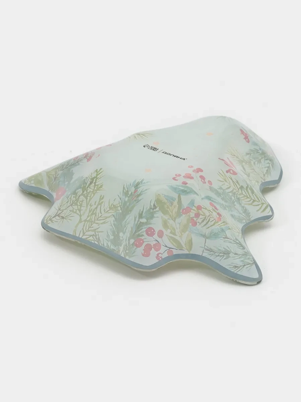 Тарелка новогодняя сервировочная «Елочка» 17,7×18,5 см