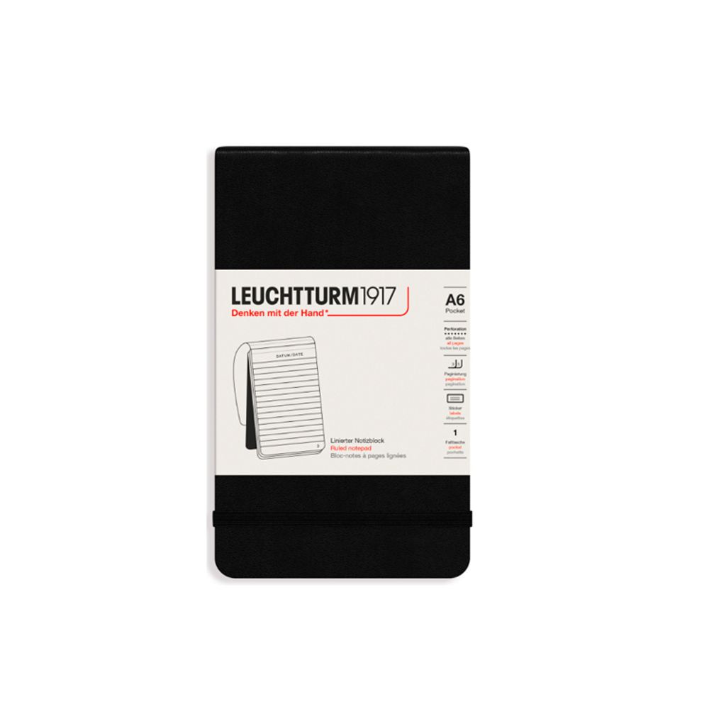 Блокнот Leuchtturm1917 Portrait Pocket A6 в линейку с твердой обложкой (327986)