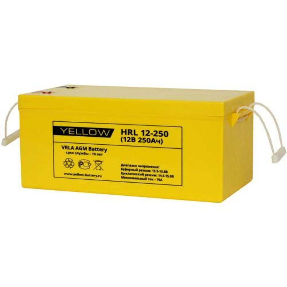Аккумулятор YELLOW HRL 12-250 - AGM ( 12В / 250Ач ) Аккумулятор YELLOW HRL 12-250 - AGM ( 12В / 250Ач )
