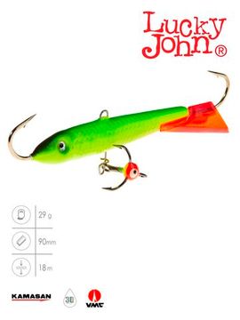 Балансир Lucky John CLASSIC 9 с тр. 85мм/26RT блистер