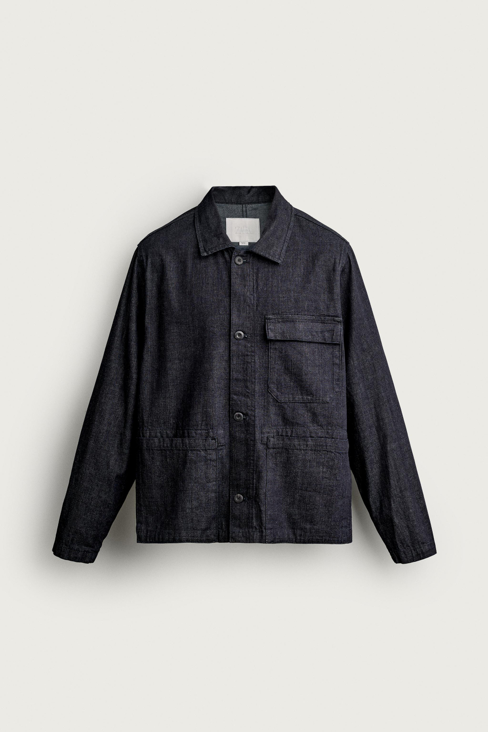 ДЖИНСОВАЯ КУРТКА-РУБАШКА RELAXED FIT — ZARA