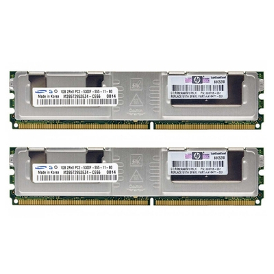 Оперативная память HP 2GB FULLY BUFFERED DIMM PC2-5300 2X1GB option kit 397411-S21