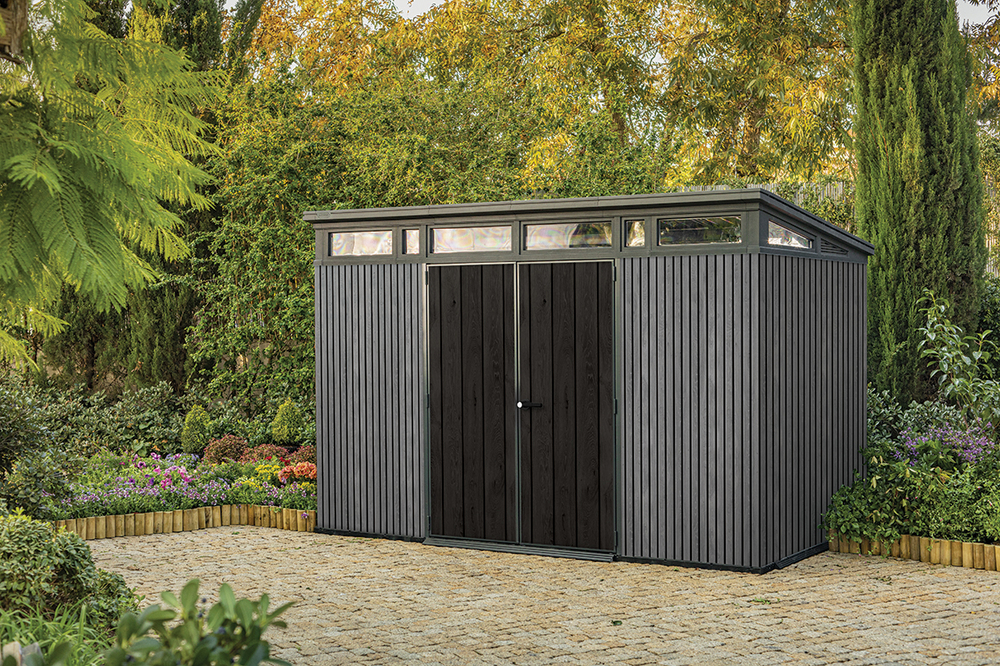 Садовый сарай Keter Signature Vertical Pent 11x7 grey