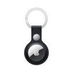 Кожаный брелок с заводным кольцом Apple Leather Key Ring для AirTag, Midnight (Темная ночь)