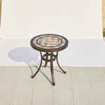 Стол круглый из алюминия с керамикой КЕРАМИК «CERAMIC» D60х66