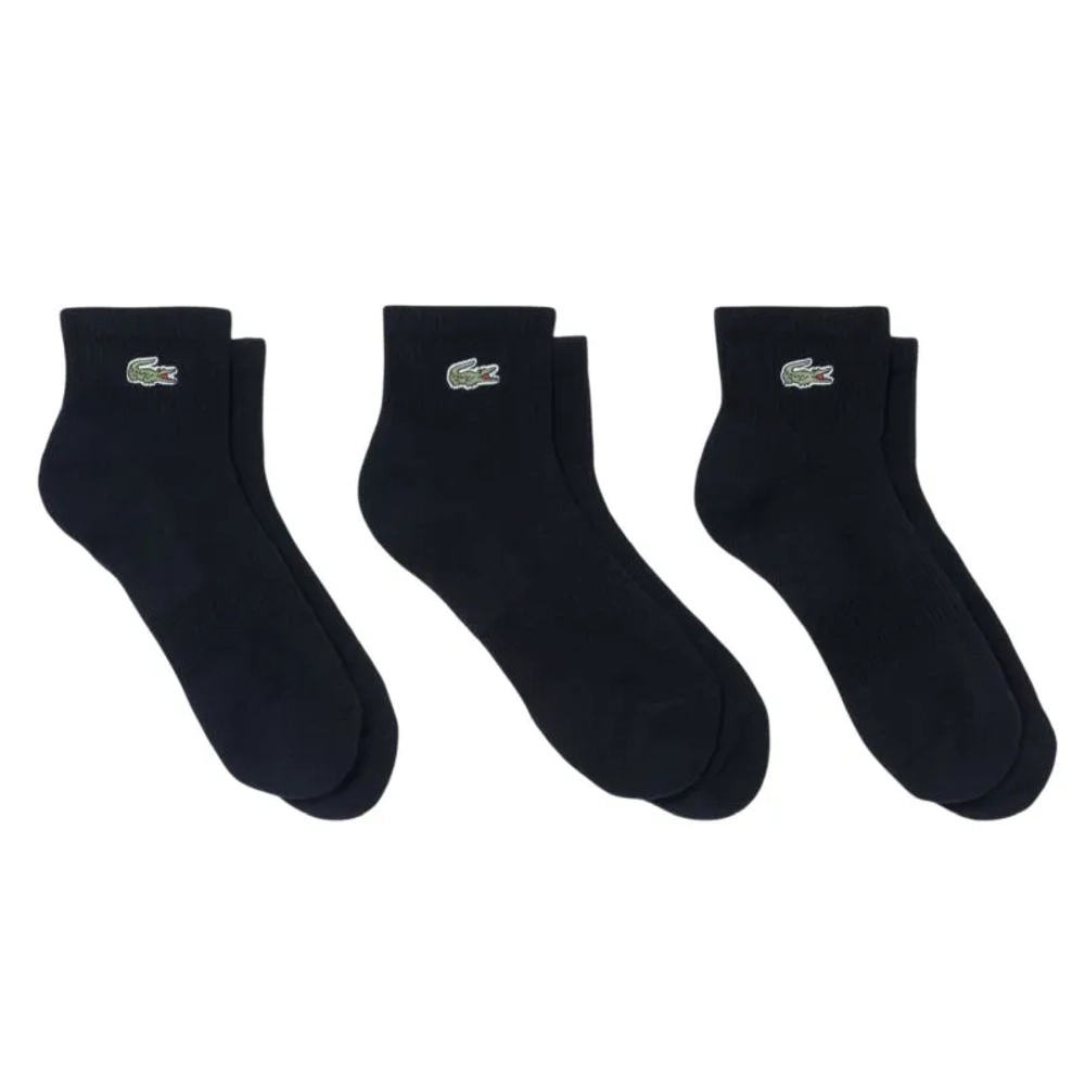 Теннисные носки Lacoste Ankle Sport 3P - black