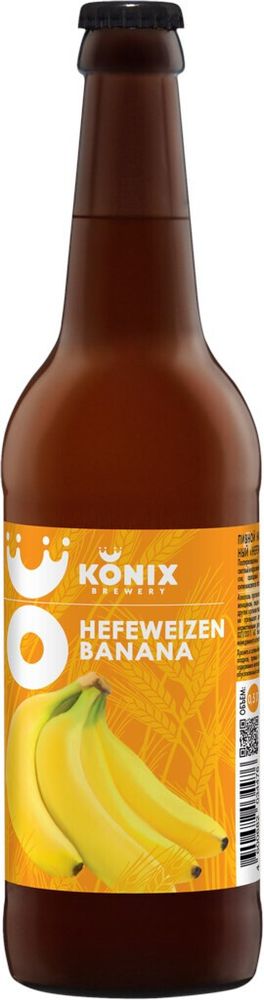 Пиво Коникс Хефевайцен Банан / Konix Hefeweizen Banana 0.45 - стекло