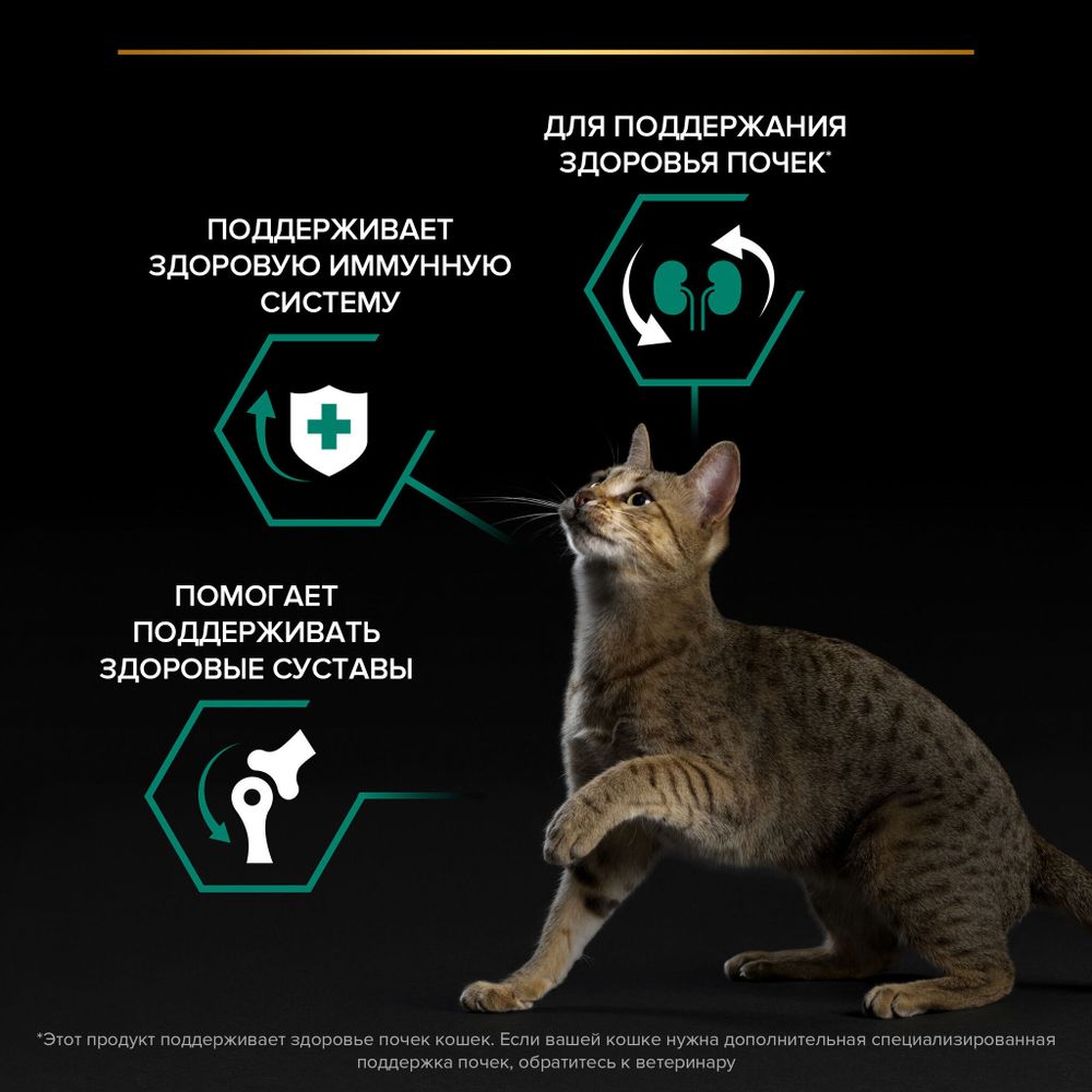 Уценка! Срок 16.07.26/ Сухой корм Pro Plan Original для кошек, для поддержания здоровья почек с курицей