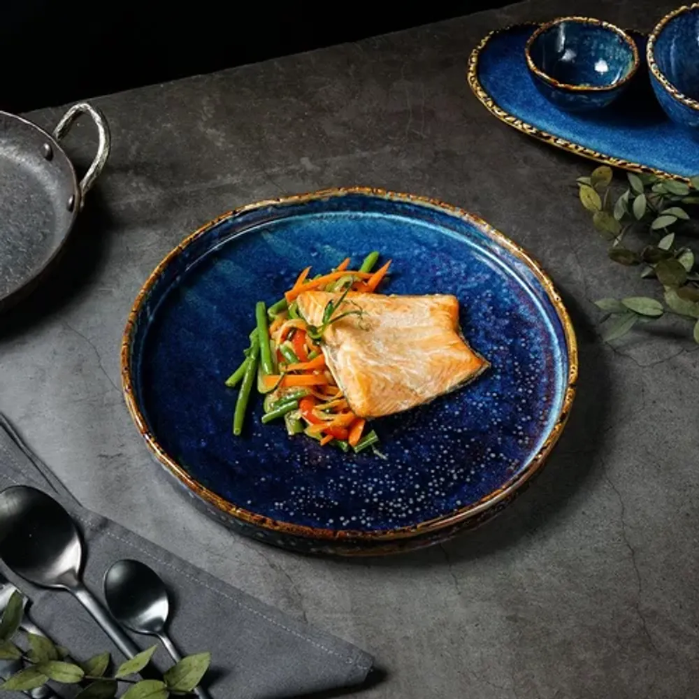 Тарелка с бортом d 26,5 см h3 см Aqua Blue P.L. Proff Cuisine [6]