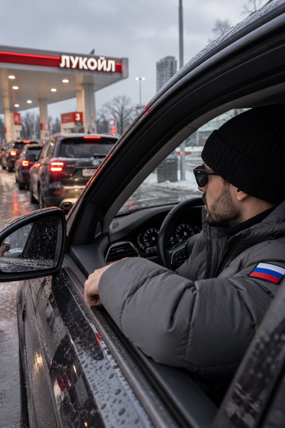 Мужская зимняя стёганая куртка с графеновой подкладкой серого цвета 9651Sr