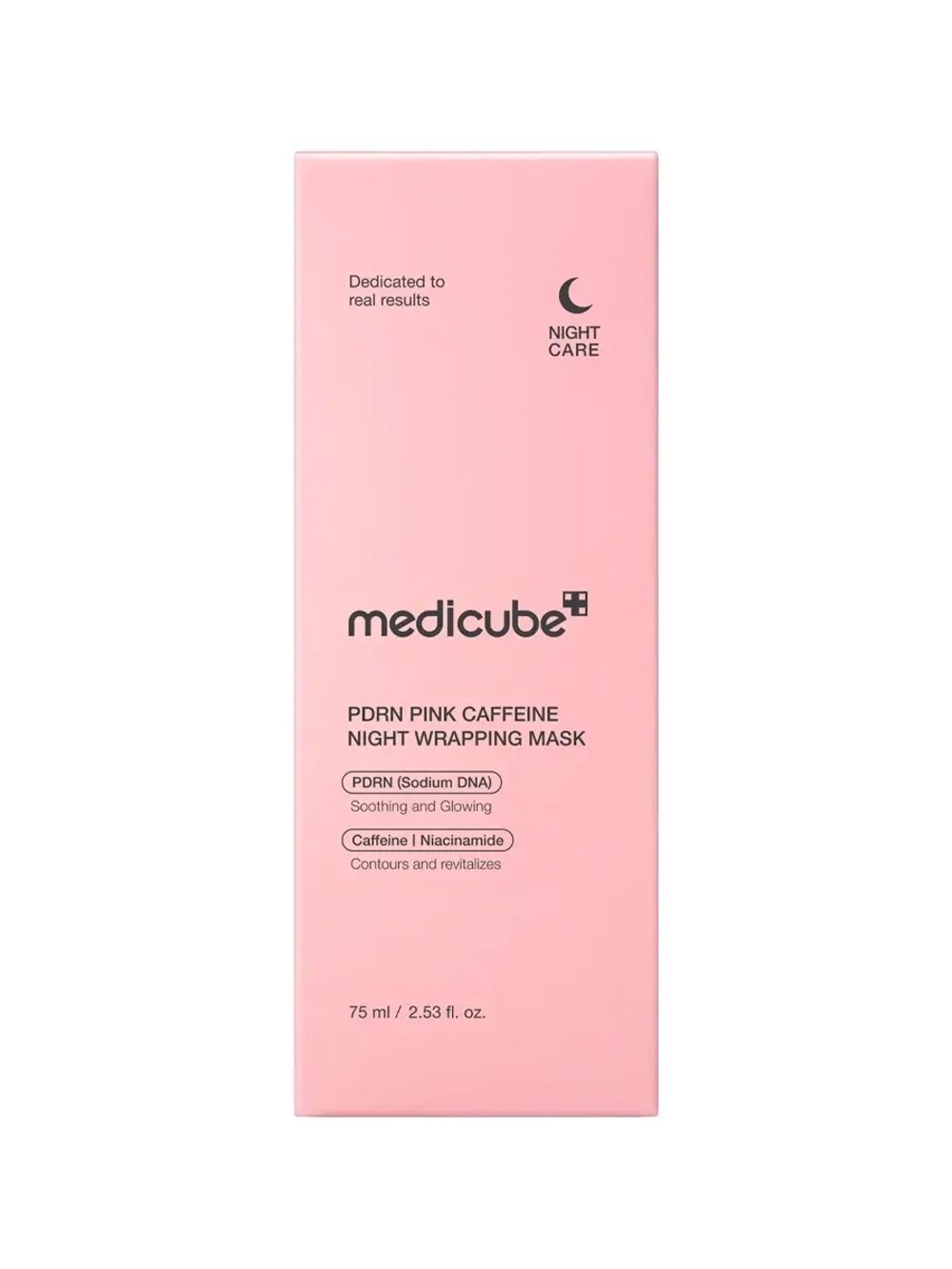Medicube Лимфодренажная ночная маска-плёнка с ПДРН и кофеином PDRN Pink Caffeine Night Wrapping Mask 75 мл
