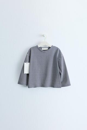 ZARA TIMELESS — ФУТБОЛКА В ПОЛОСКУ, СИНИЙ/БЕЛЫЙ