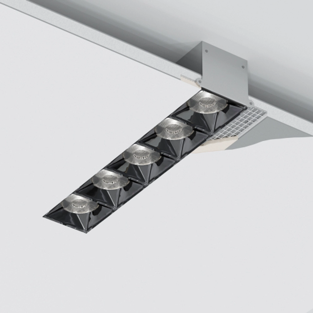 Donolux Led Eye Unite + св-к встраиваемый, 10W, 193х74, 8мм, H39, 8мм, 900Lm, 38°, 3000К, Ra80, IP20,