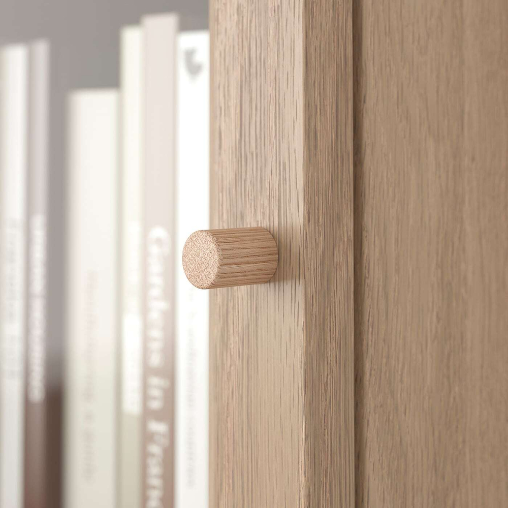 IKEA OXBERG (ИКЕА ОКСБЕРГ) — Стеклянная дверь, имитация. дуб, 40x35 см, фото 2