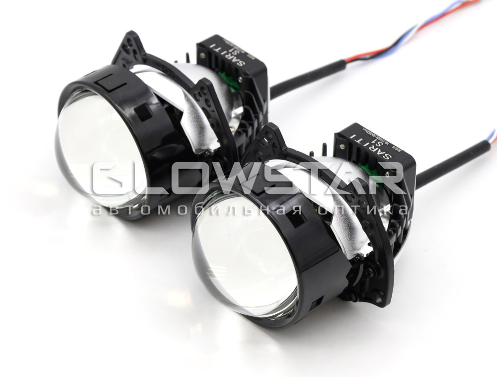 Билед модули Sariti S1 3.0 дюйма, 2 чипа, 5500K, 12V, 53W/62W, крепление 3R (комплект, 2шт)