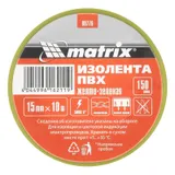 Изолента ПВХ, 15 мм х 10 м, желто-зеленая, 150 мкм Matrix — фото 5