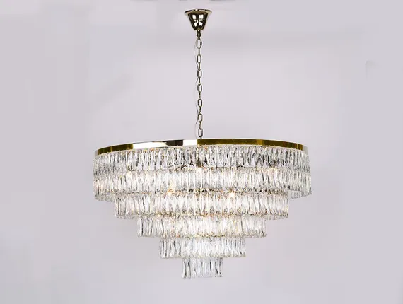 Подвесная люстра 10120 10129+17/C gold Newport