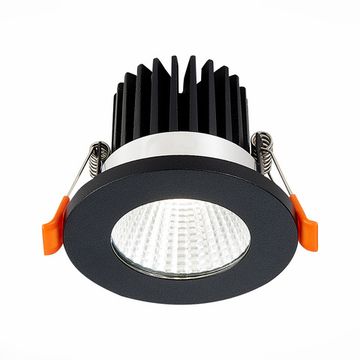 Встраиваемый светодиодный светильник LED 10W 3000K ST704.438.10 чёрный ST-Luce