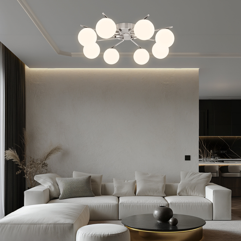 Citilux Адам Смарт CL228A181 RGB LED Умная люстра Матовый Хром