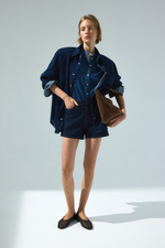 Блузка из денима — короткие рукава - H&M