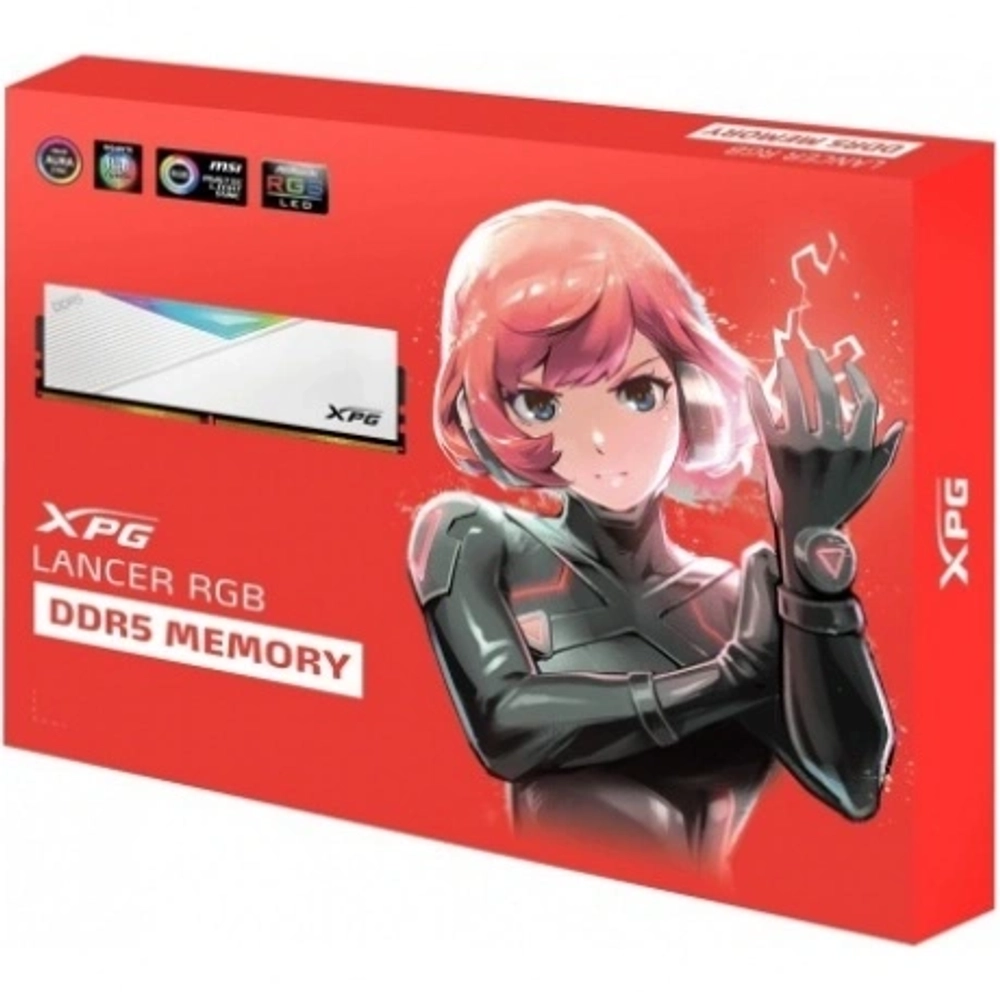 Память оперативная A-Data DDR5-6400 16GB (AX5U6400C3216G-DCLARWH)