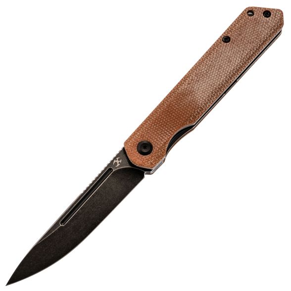 Цена наСкладной нож Kansept knives Prickle, сталь 154CM, микарта коричневая