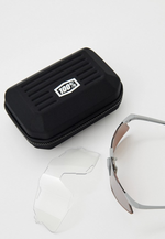 Спортивные очки 100% Hypercraft / Matte Stone Grey / HiPER Silver Mirror Lens