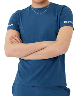Мужская теннисная футболка Björn Borg Breeze T-Shirt - copen blue