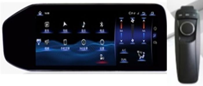 Магнитола для Lexus ES250 2012-2015 (взамен монохром экрана) - RDL-LEX-ES монитор 12.3" на Android 13, Быстрая, CarPlay, 4G SIM-слот, джойстик в комплекте