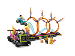 Конструктор Лего Сити Грузовик для трюков и огненное кольцо | LEGO City Stunt Truck and Ring of Fire 60357, 479 дет (6+)