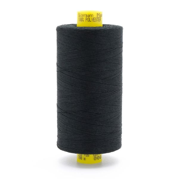 Нитка Gutermann Mara 70 (700 метров), 1 кат., для плотных тканей | _000 черный