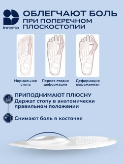 Полустельки в туфли силиконовые