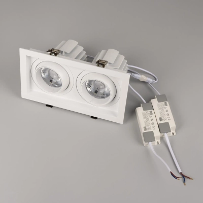 Светильник MS-VORTEX-BUILT-S250x140-2x30W Day4000 (WH-WH, 30 deg, 230V) (Arlight, IP20 Металл, 5 лет)