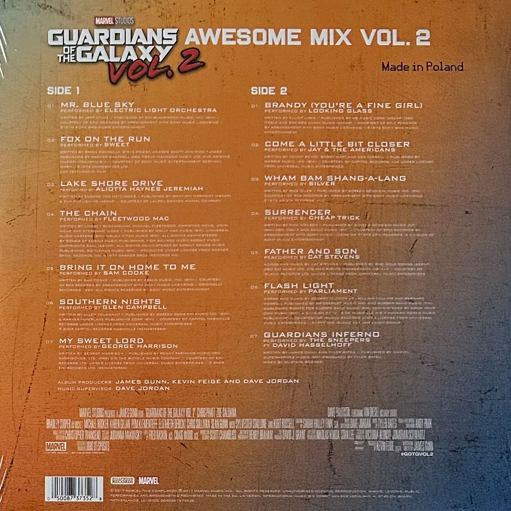 Guardians Of The Galaxy Vol. 2 Awesome Mix Vol. 2 (Европа 2017г.)