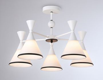Потолочный светильник 5*Е27 TR3165/5 WH/BK белый/чёрный Traditional Modern Ambrella