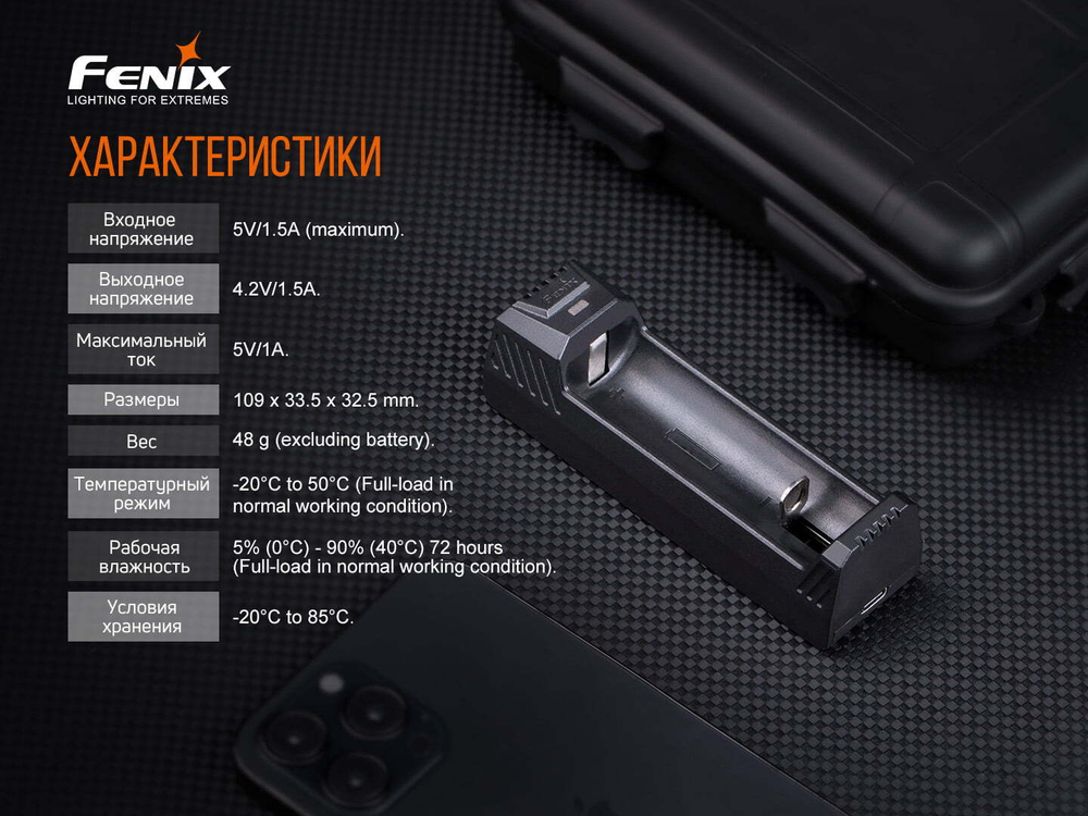 Зарядное устройство Fenix ARE-X1V20