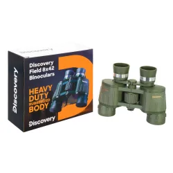 Бинокль Discovery Field 8x42 и упаковка с изображением