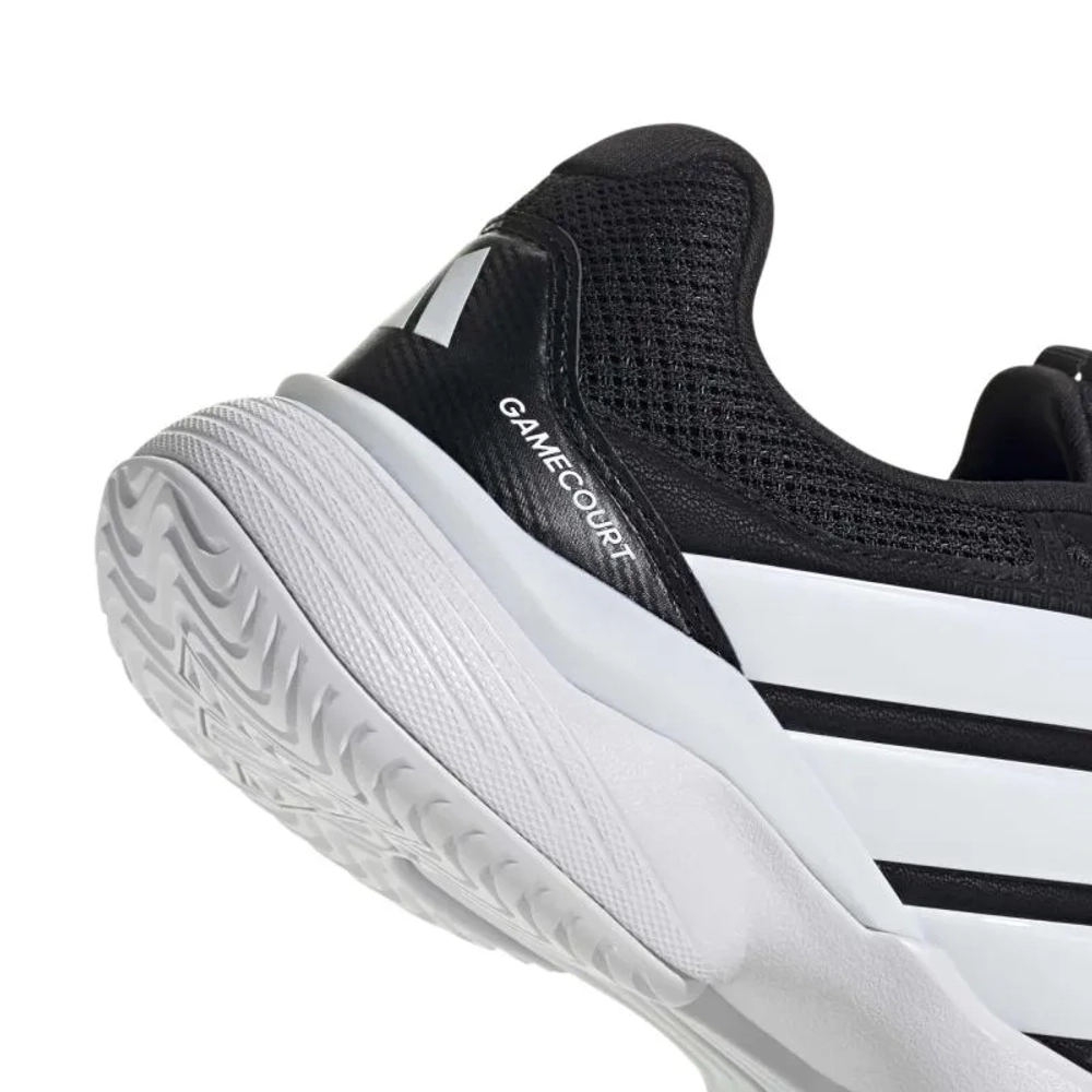 Мужские кроссовки теннисные Adidas GameCourt 3 M - core black/cloud white/cloud white