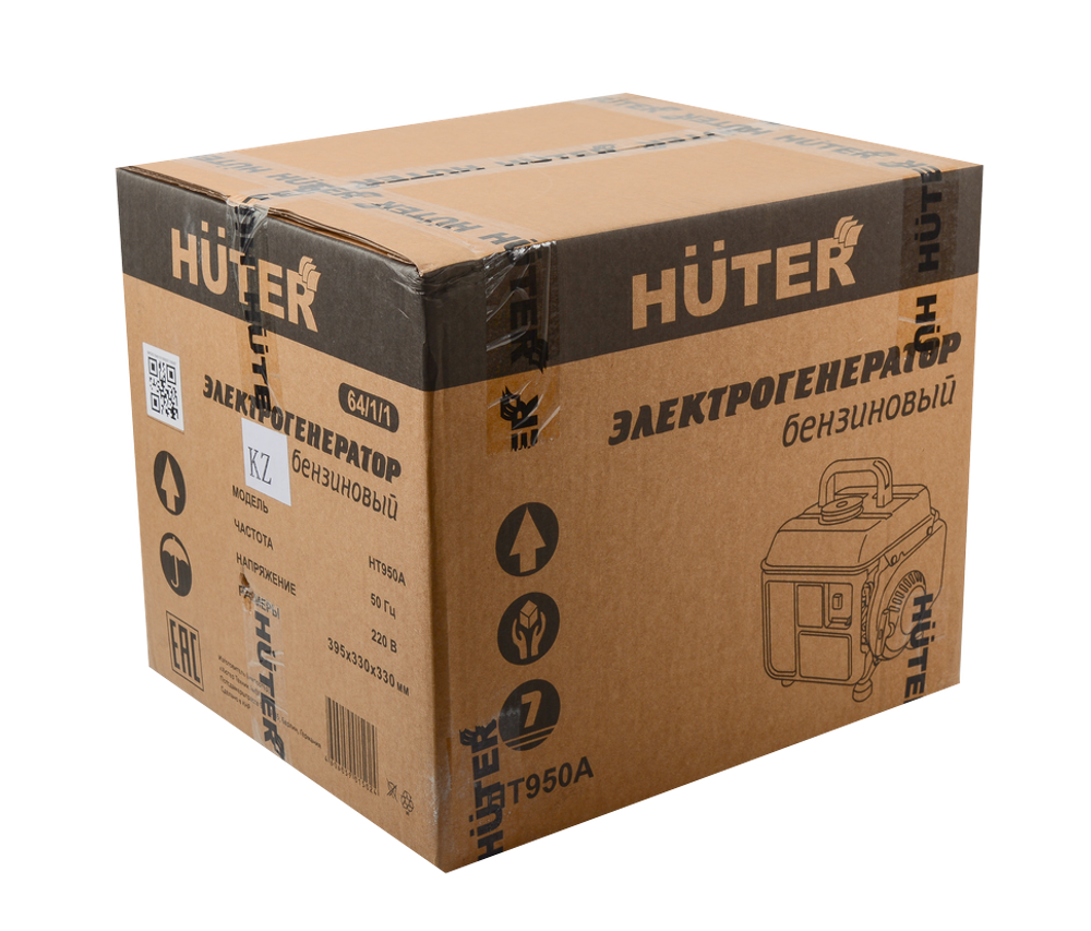 Портативный бензогенератор HUTER HT950A - [0.65 кВт / 220V] двухтактный