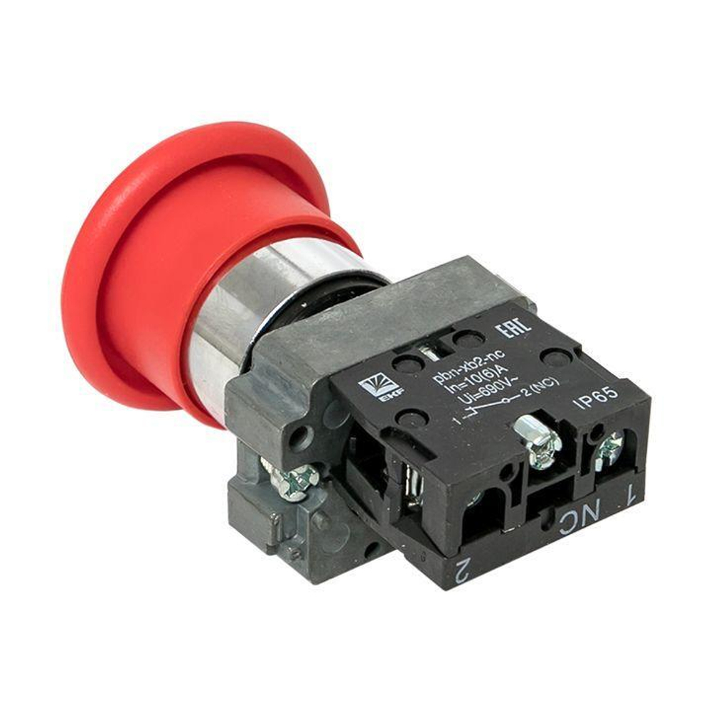 Кнопка "Грибок" BC42 NC IP65 красн. PROxima EKF xb2-bc42-65