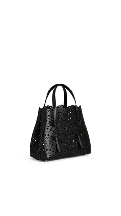 ALAÏA СУМКА MINA 20 ИЗ ВЕНСКОЙ ТЕЛЯЧЬЕЙ КОЖИ, ЧЕРНЫЙ