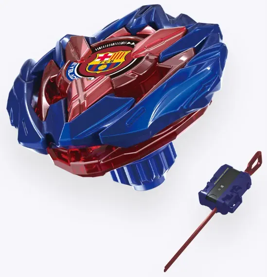 Волчок и запускатель DranBuster 1-60A (Metal Coat: Blue FC Barcelona Ver.). UX00 от Takara Tomy