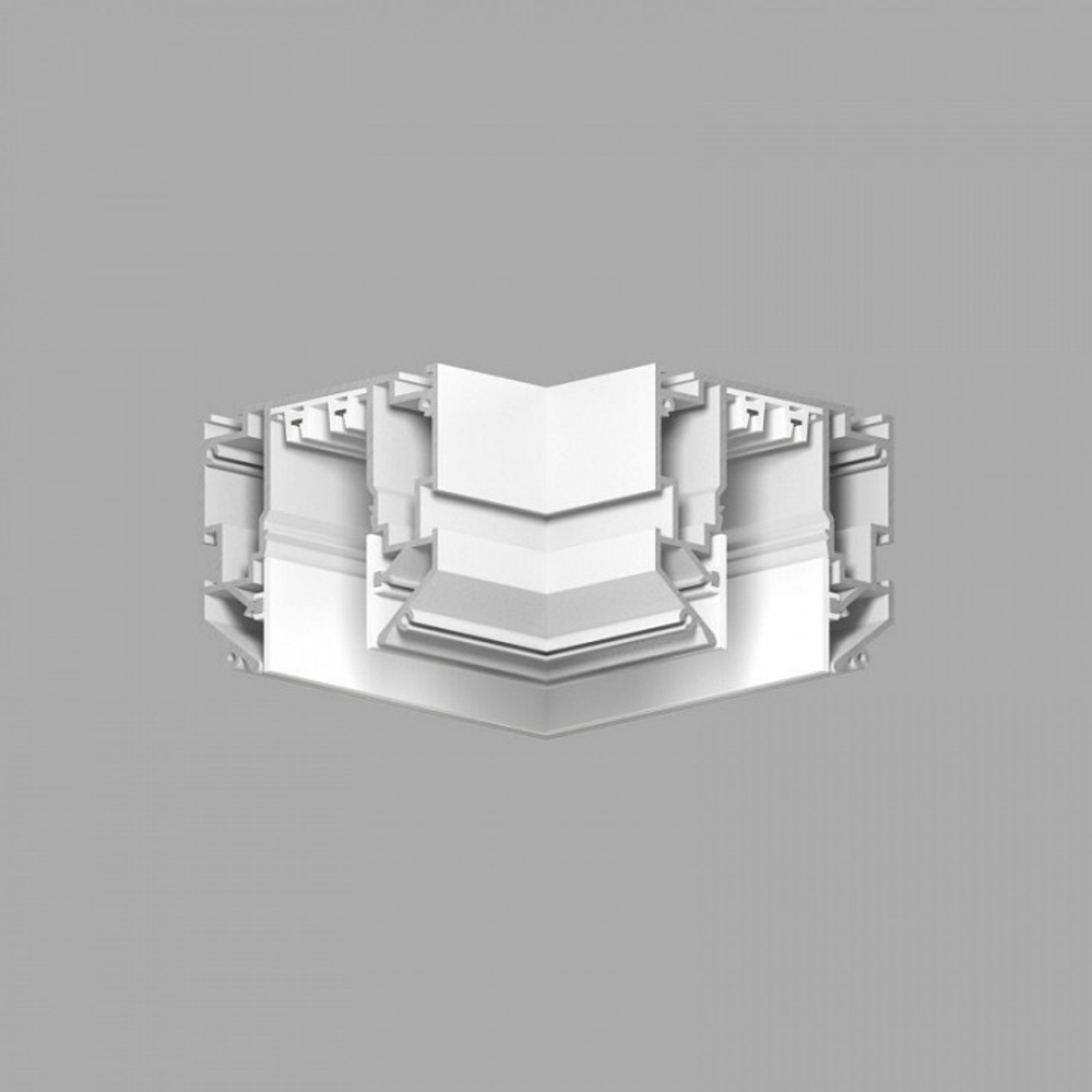 Соединитель угловой L-образный для треков встраиваемых Denkirs SMART ONE TR2026-WH