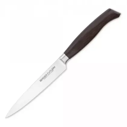 Нож для чистки и нарезки 12см Berger Cutlery Ergo Line Smoked Oak