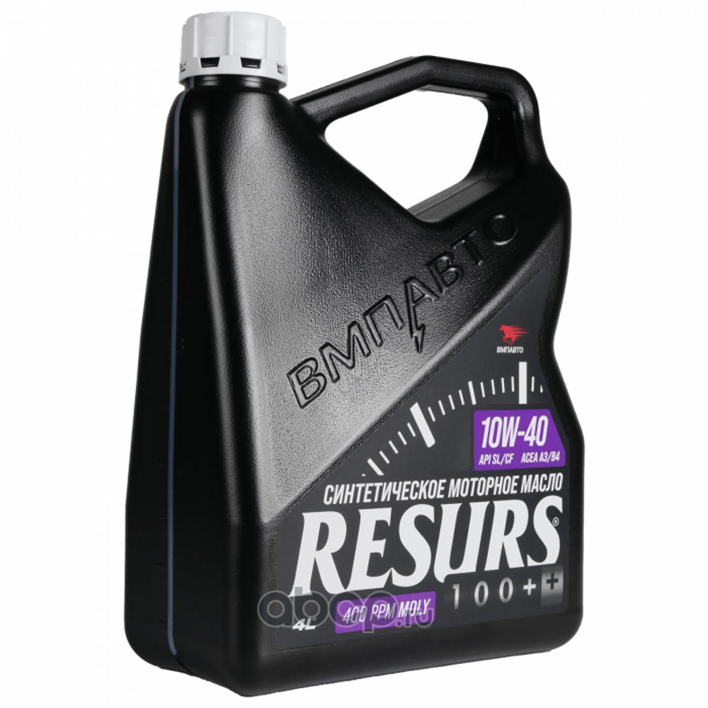 Масло моторное Resurs 10w40 (A3/B4, SL/CF), канистра 4л. ВМПАВТО 9298