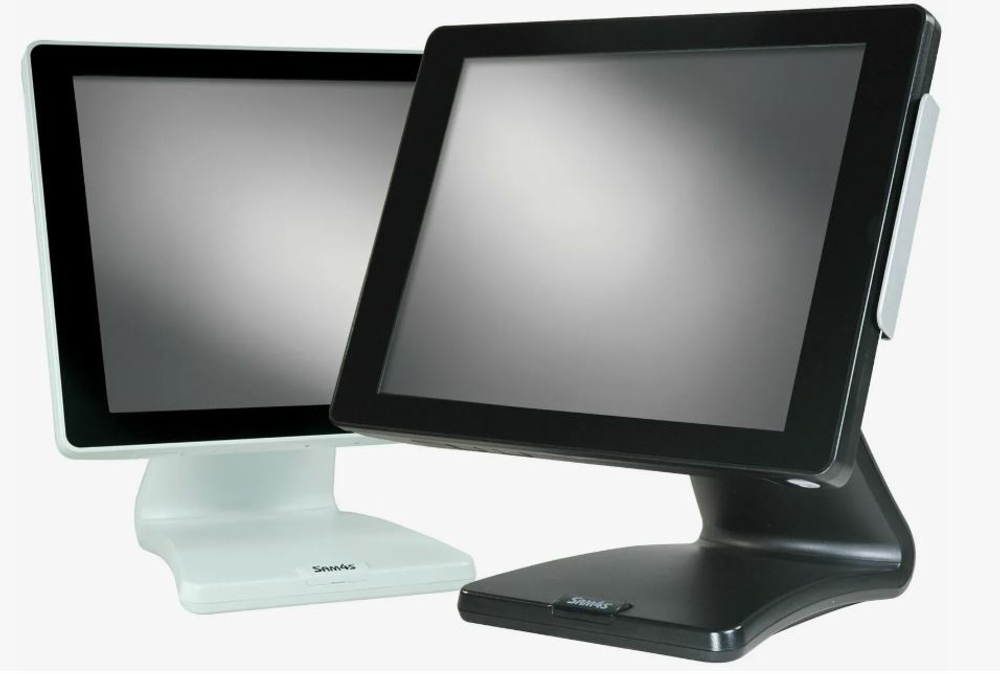 POS-компьютер моноблок Sam4s SPT-S(J6412), 15“ сенсорный (4Gb, SSD 120GB, MSR, черный, J6412 V2, резистивный, SPT-S501)