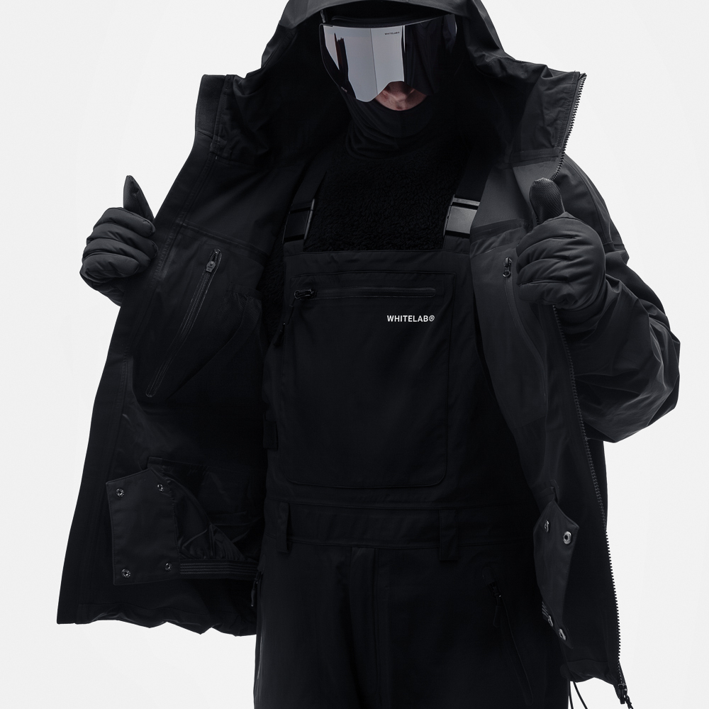 Горнолыжная куртка WHITELAB Jacket IDCLIP-SHELL 3L Black